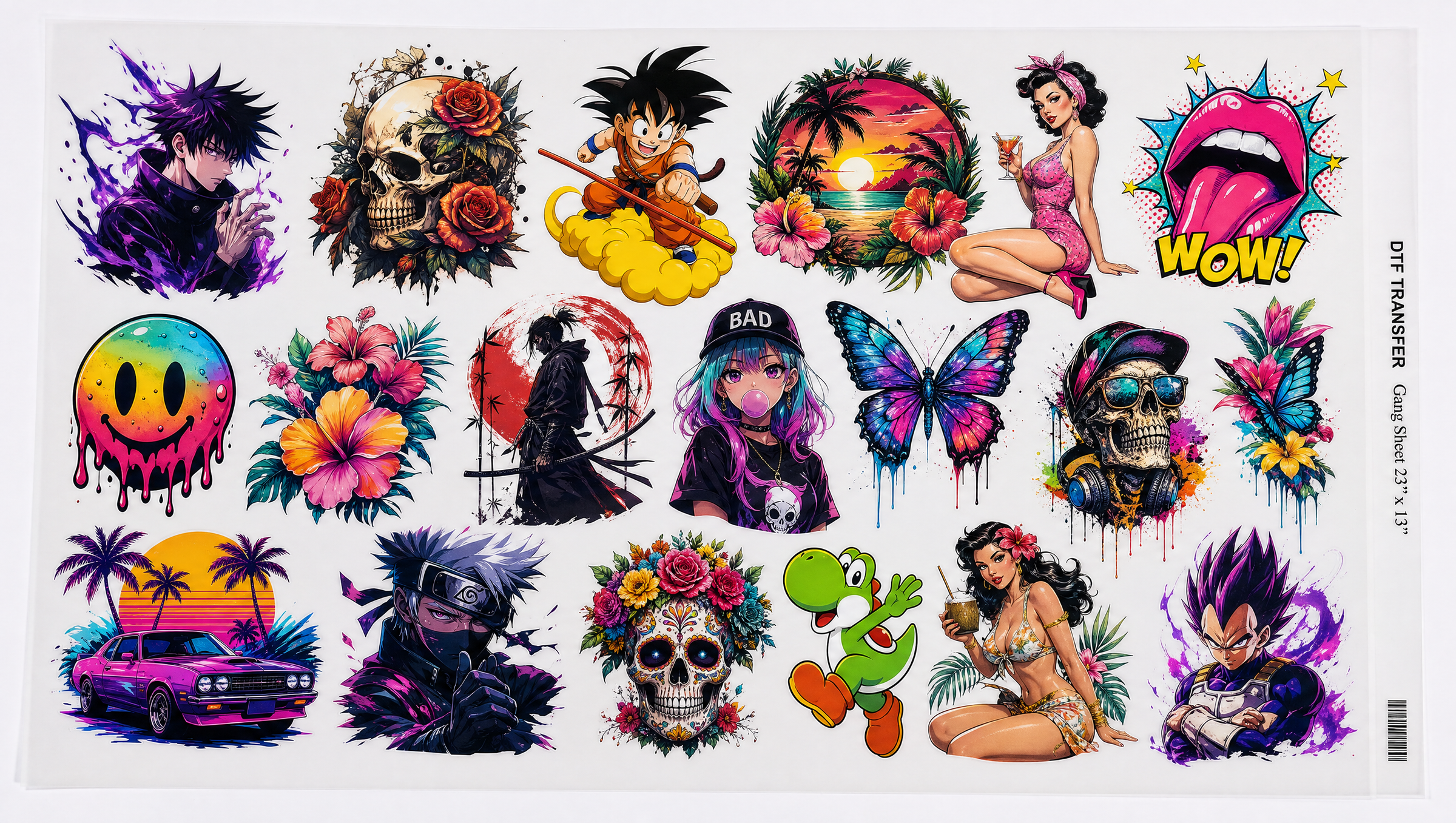 DTF transfer designs