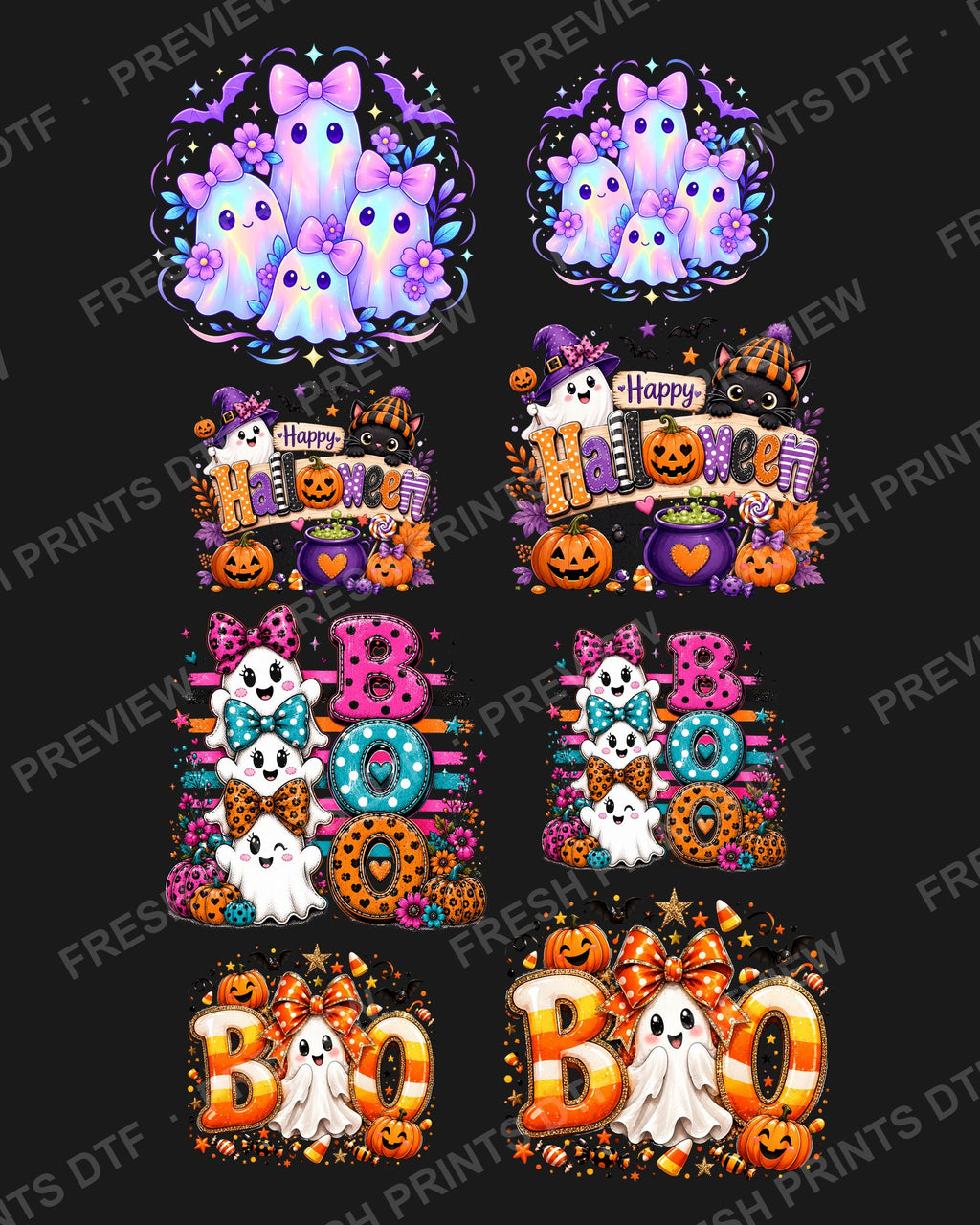 Halloween Pre-Made Gang Sheet preview